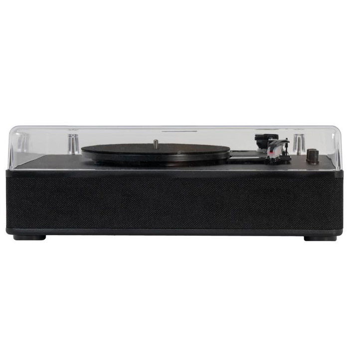 Fonestar Tocadiscos Hi-Fi VINYL-25AMP con Altavoces Integrados, Grabador USB, 3 Velocidades (33/45/78 RPM) y Cubierta Anti Polvo - Color Negro